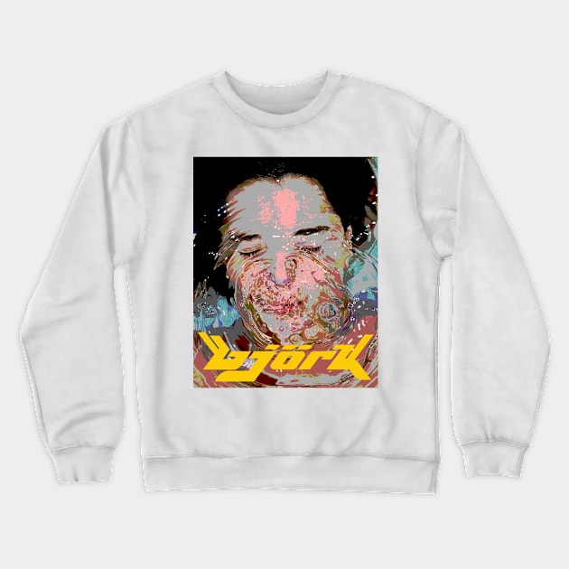 bJoRk - Tribute artwerk Crewneck Sweatshirt by Aprilskies